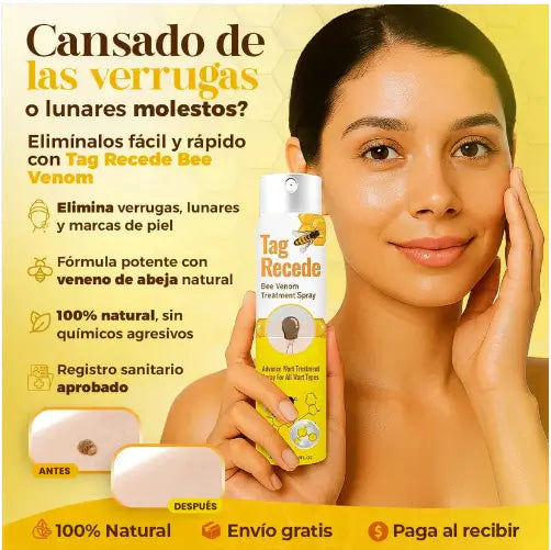 Tag Recede™: Spray Removedor de Verrugas